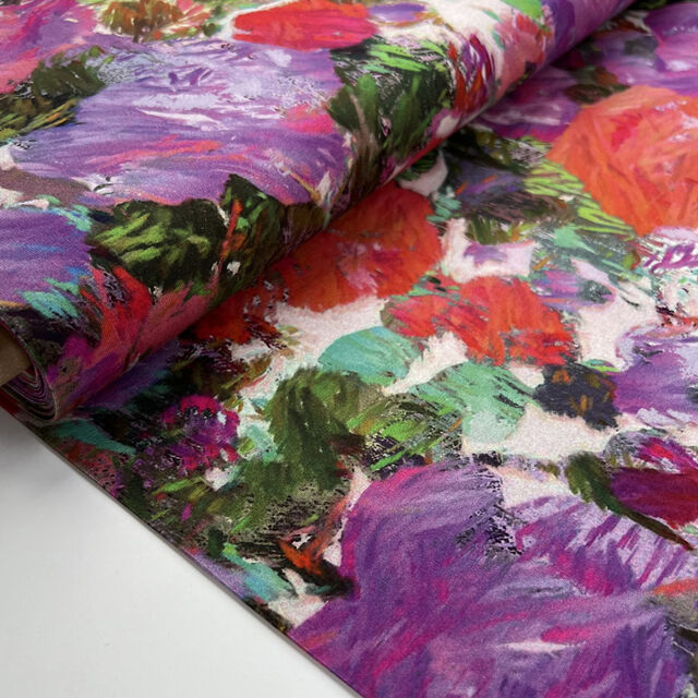 Stof Avalana Jersey - Petal Splash - Pink