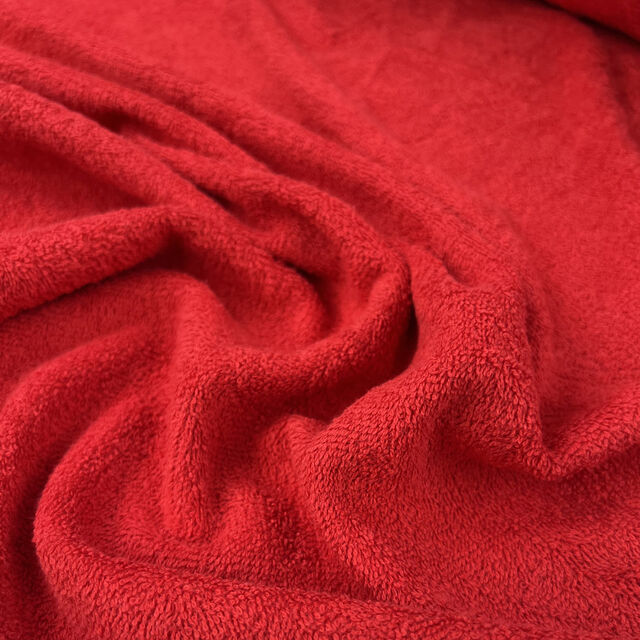 Double Sided Terry Towelling - Red