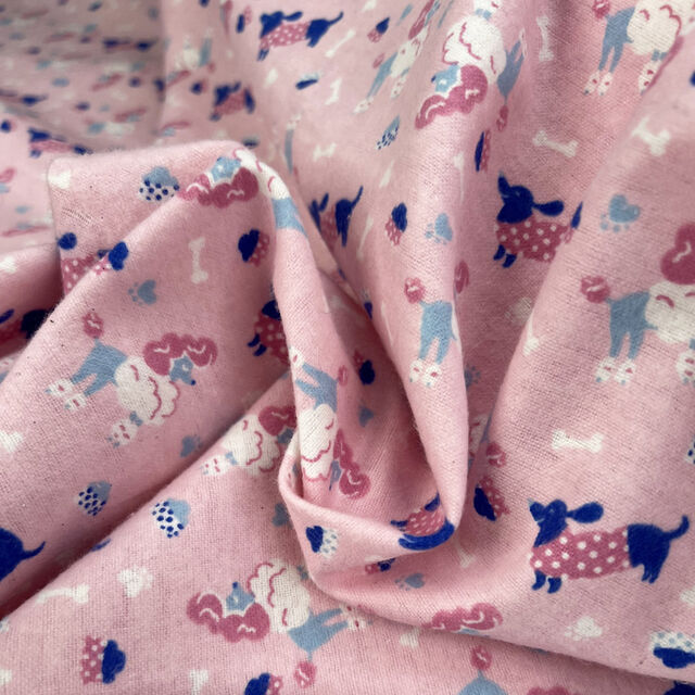 Brushed Cotton - Poodle Playtime