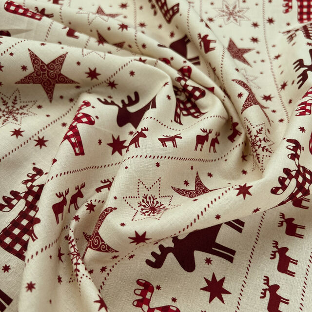 Christmas Cotton - Starlight Reindeer