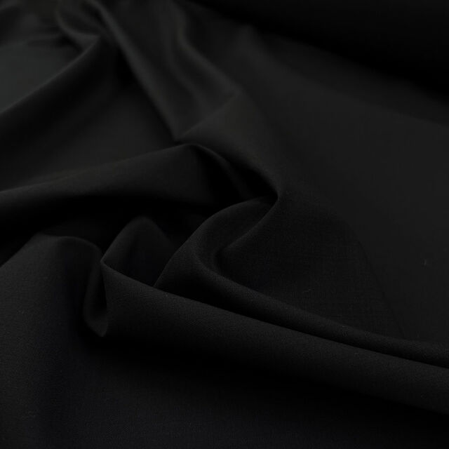 Fleece Wool Suiting - Black