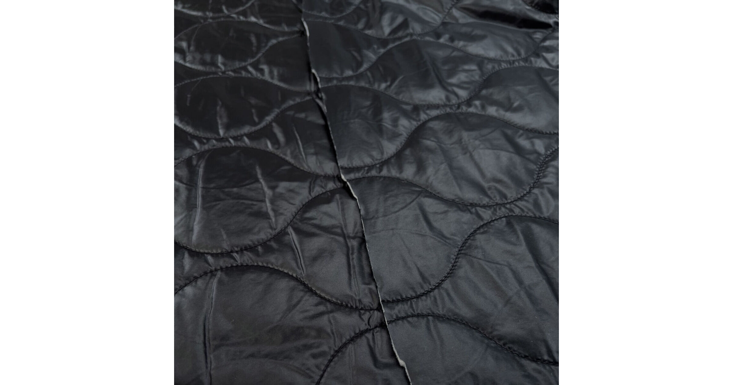 Water Resistant Quilting Fabric | Luxury Soft Quilted - Black