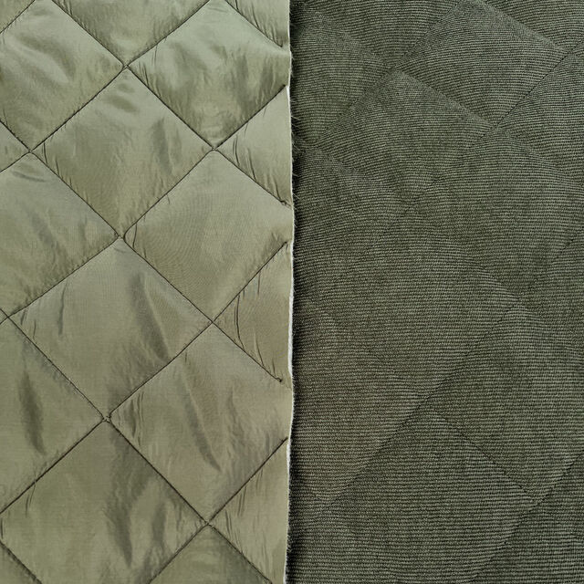 Corduroy Quilting - Olive