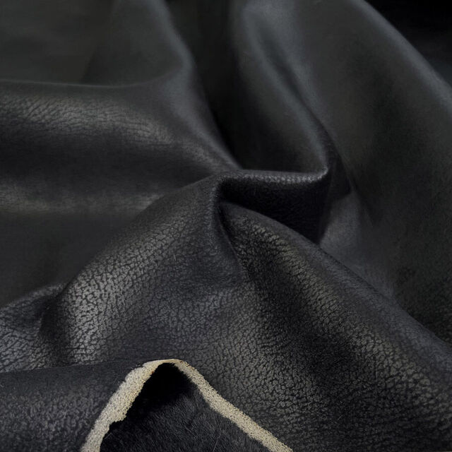 Corin - Fur Backed Faux Leather - Black