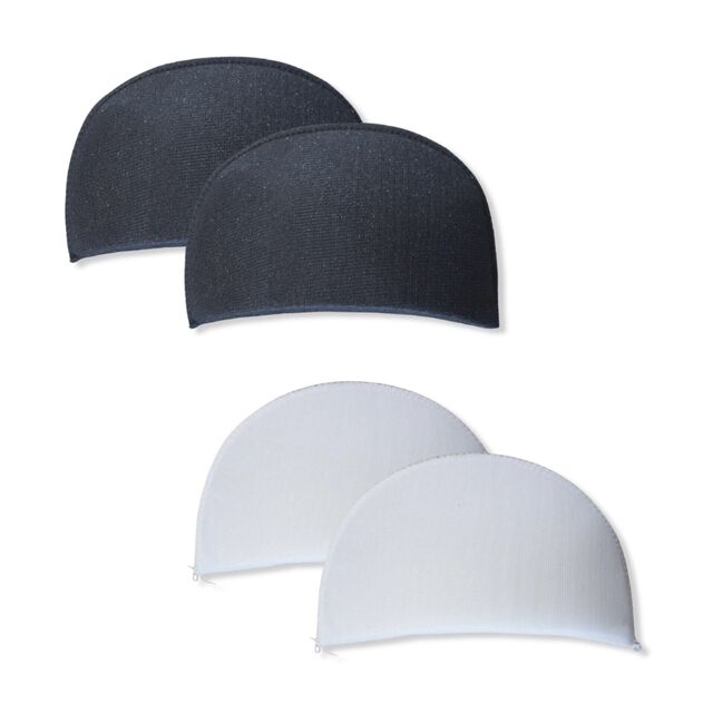 Foam Shoulder Pads - Black / White