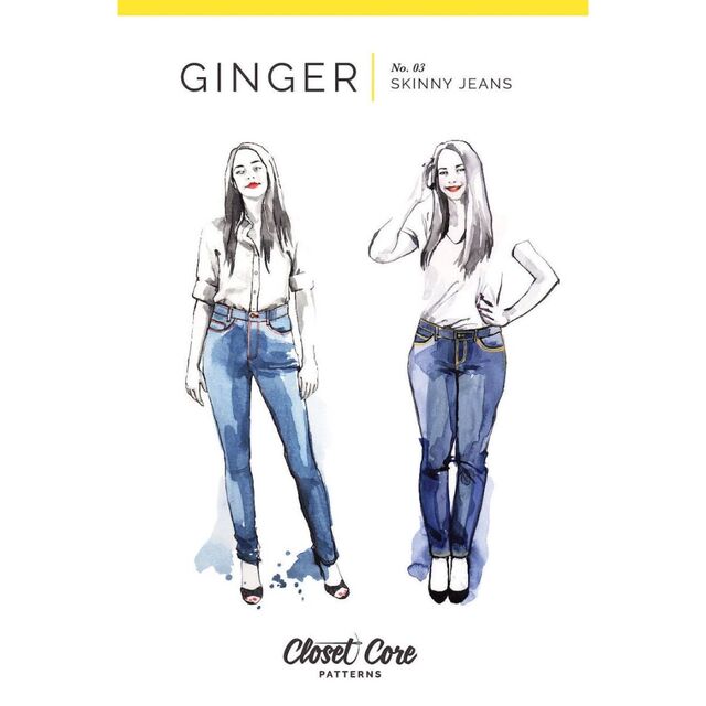 Closet Core Patterns - Ginger Skinny Jeans Pattern