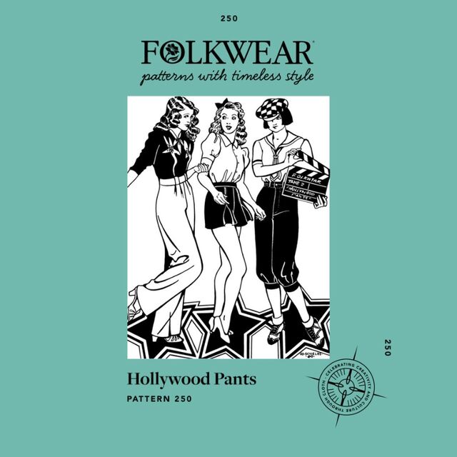 Folkwear - Hollywood Pants & Shorts Pattern (XS-3XL)