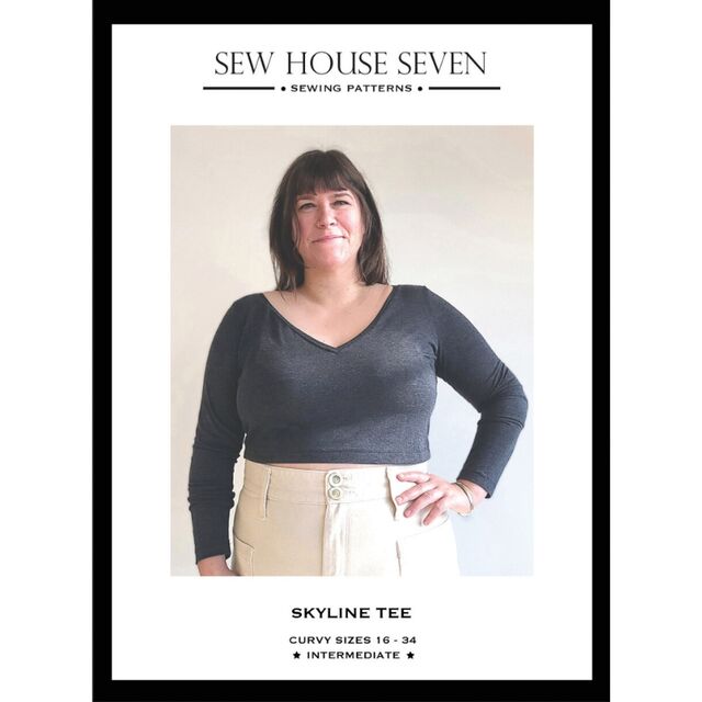 Sew House Seven - Curvy Skyline Tee Pattern (US 16-34)