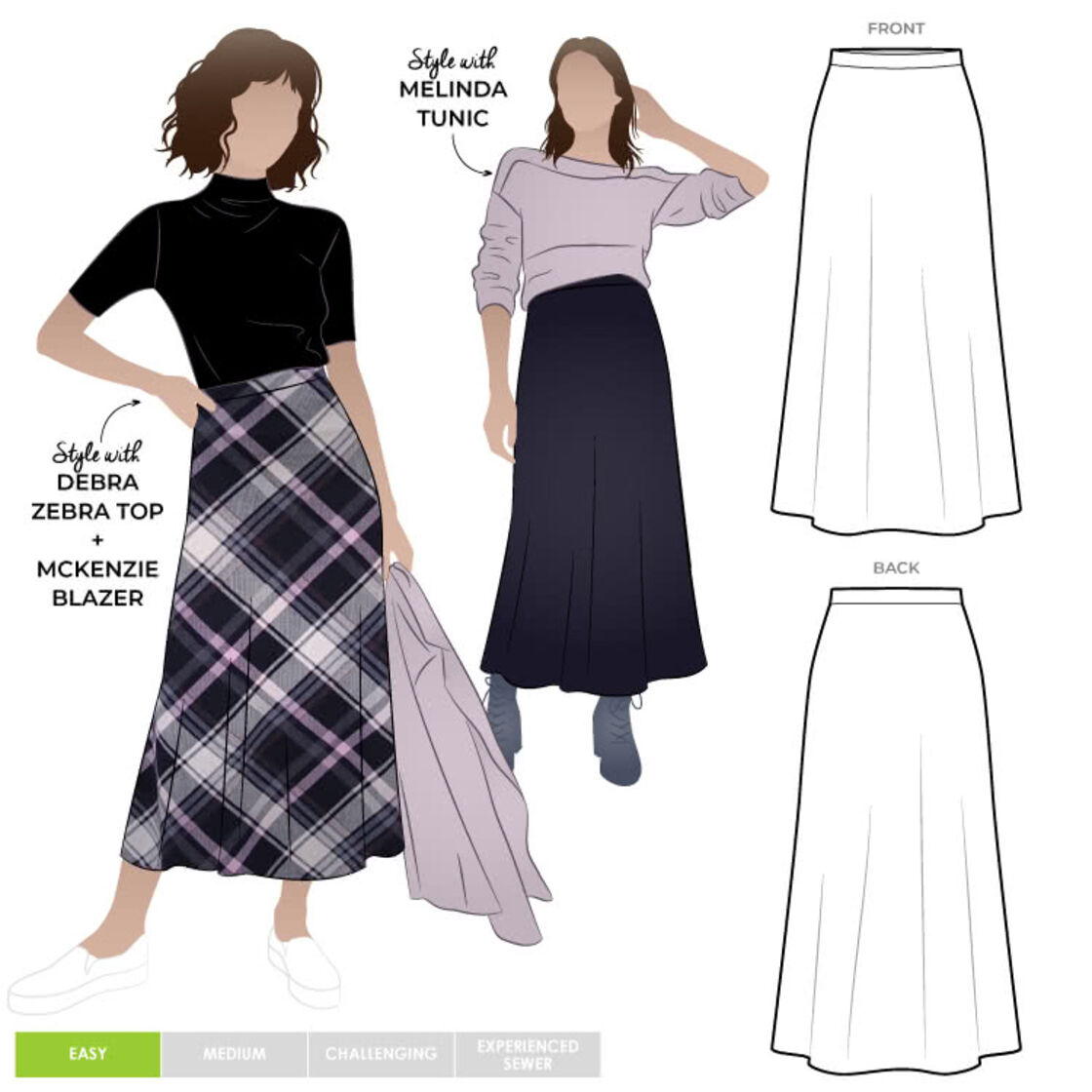 enchainement（アンシェヌマン）の「Pattern Knit Skirt