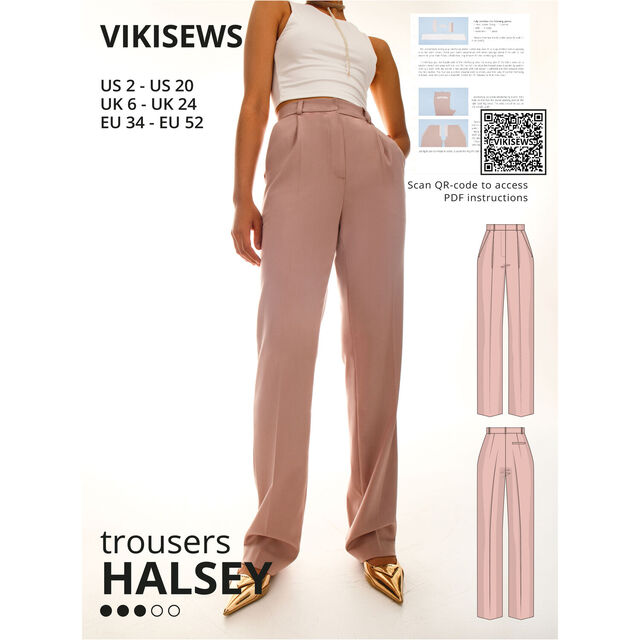 Vikisews - Halsey Trousers Sewing Pattern