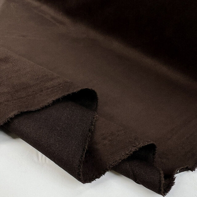 Stretch Faux Suede - Chocolate