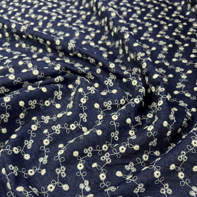 Denim Chambray Anglaise - Dark Blue