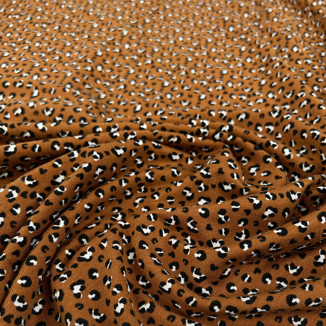Cotton Jersey - Ditsy Leopard
