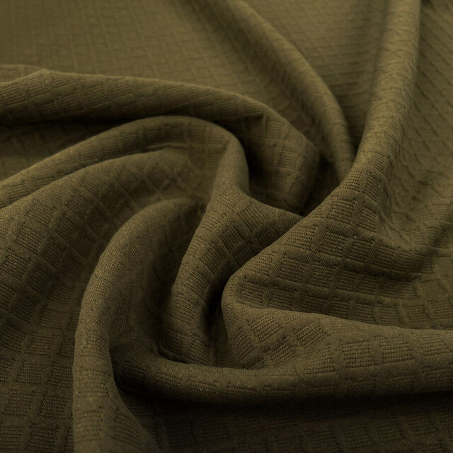 Double Trouble - Jacquard Jersey - Olive