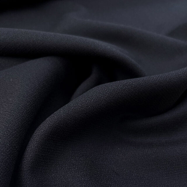 Pure Wool Crepe - Dark Navy