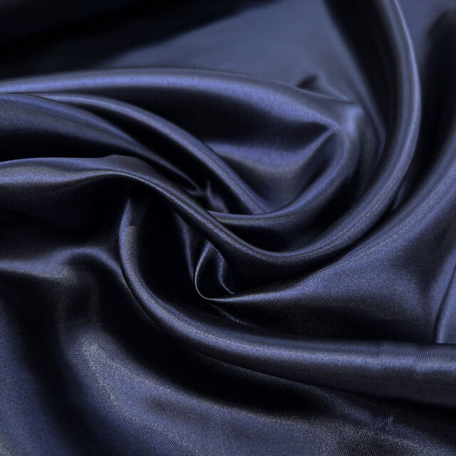 Sateen Lining - Navy
