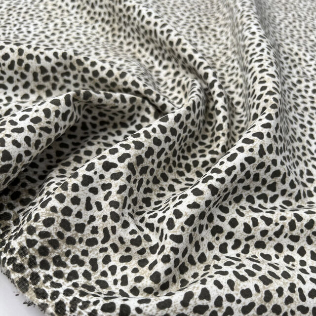 Cotton Stretch - Olive Cheetah