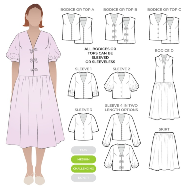 Style Arc - Porter Woven Pack Pattern (UK 4-16)