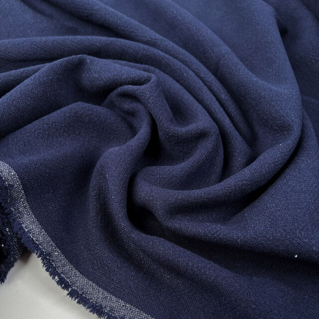 Stone Washed Linen - Navy