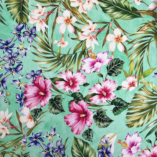 Maison - Mint Blossom Silk Broadcloth