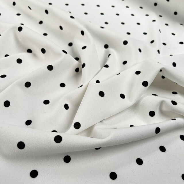 Scuba Crepe - Polka Dot