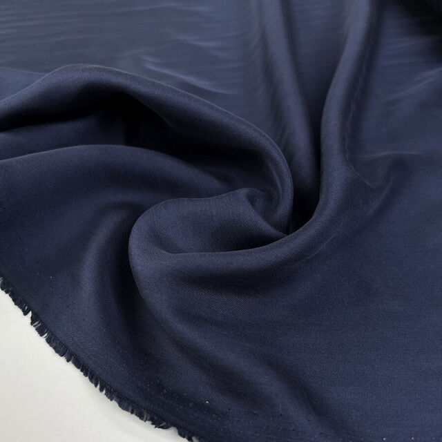Silk Twill - Eva Navy - 14 Momme