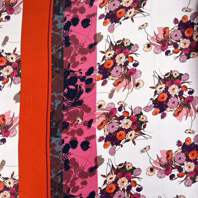 Viscose Panel - Floral Sonata