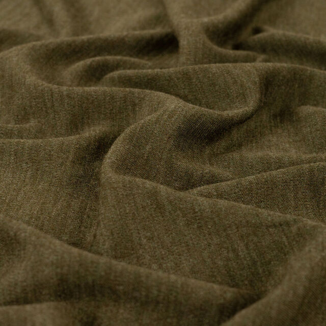100% Merino Wool Jersey - Khaki