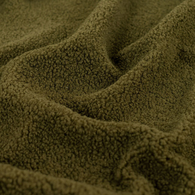 400gsm Sherpa Suede - Army