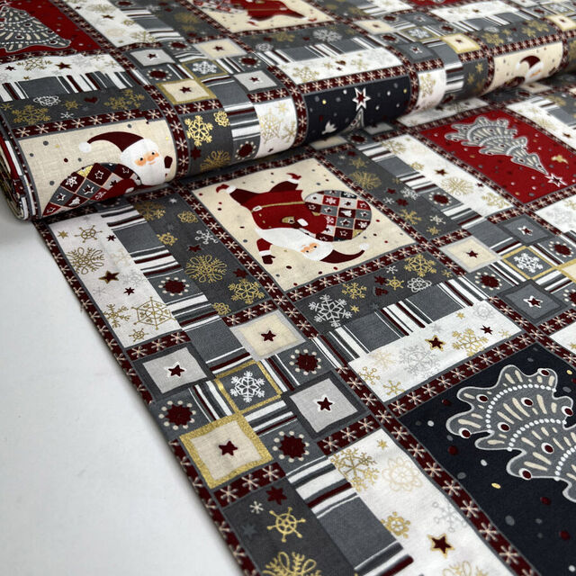 Christmas Cotton - Winter Wishes - Grey