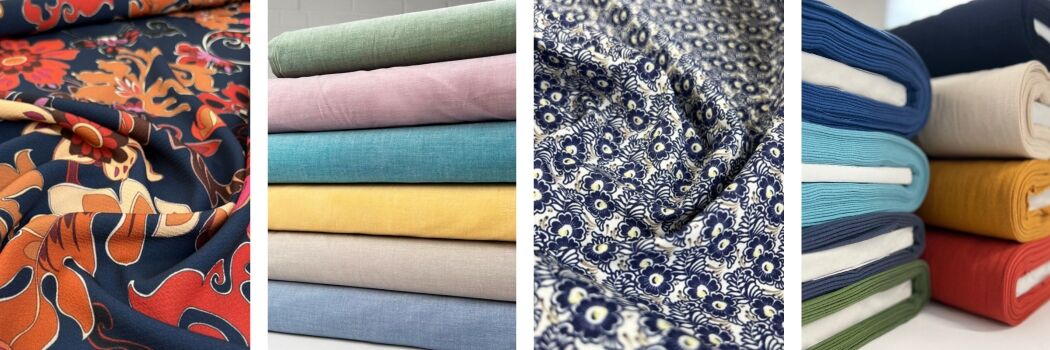 Bubble_Crepe_Saffron_Floral_Finest_Chambray_Combed_Cotton_Poplin_Harriet_Rustique_Vintage_Cotton