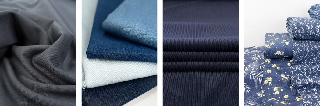 Core_Range_Cotton_Drill_Grey_Heavy_Weight_Denim_Italian_6_Wale_Corduroy_Navy_Heavenly_Chambray