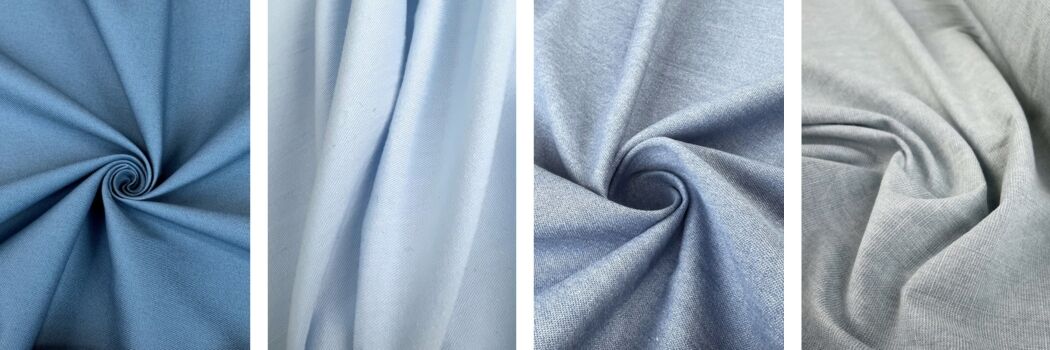 Cotton_Canvas_Mid_Blue_Lady_Tessa_Sky_8oz_Washed_Denim_Pale_Blue_8.7oz_Designer_Denim_Novara