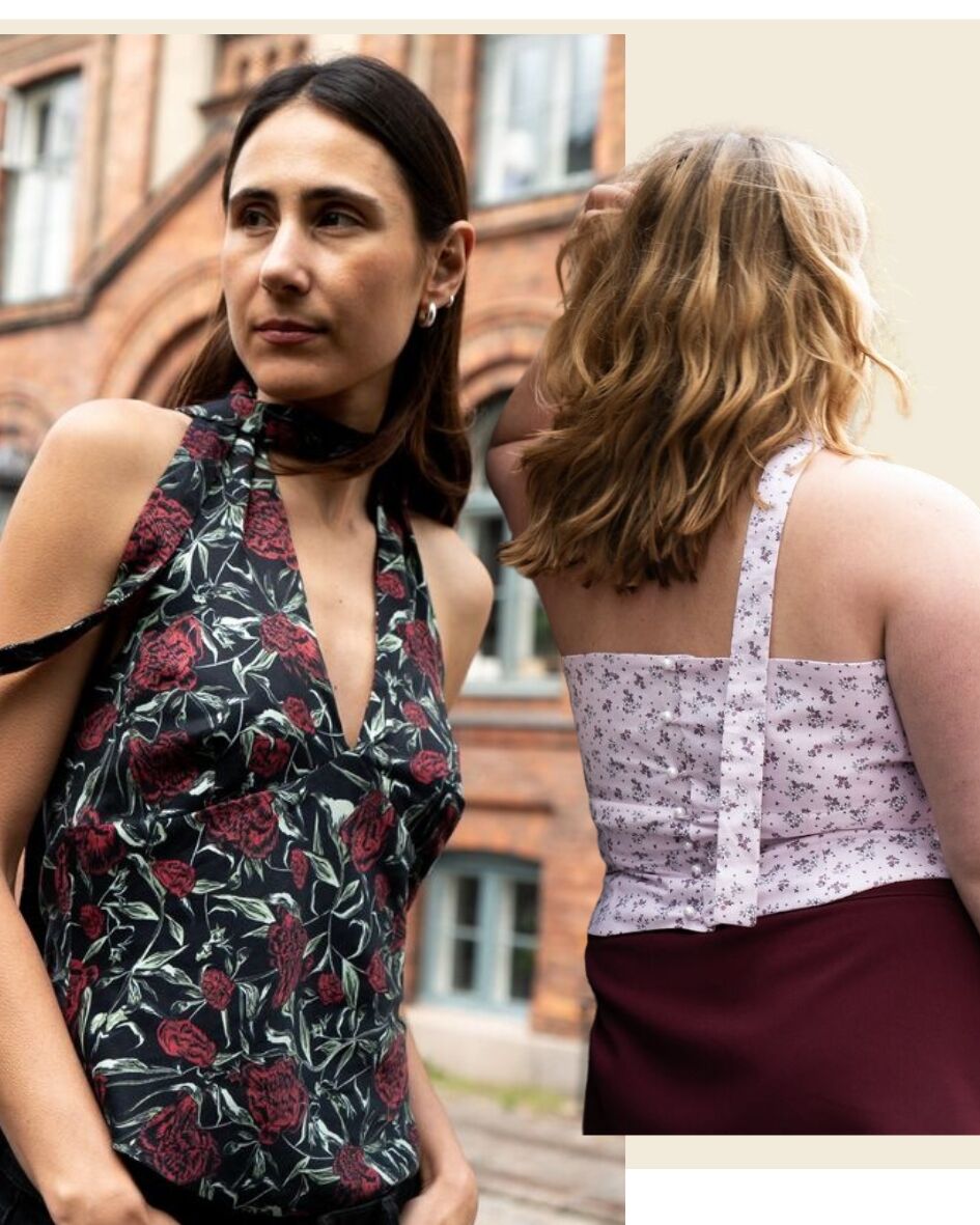 Puff and Pencil Halter top