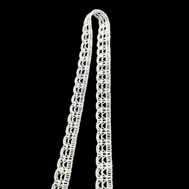 Crochet Lace Ribbon - Arch - White