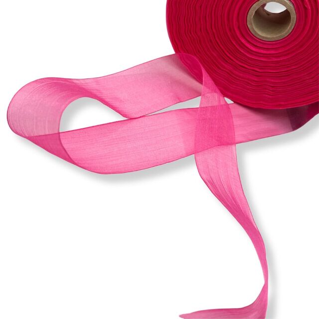 Organza Ribbon - Pink (38mm)