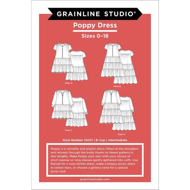 Grainline Studio - Poppy Dress Pattern (US 0-18)