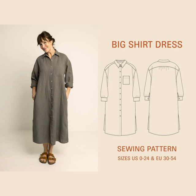 Wardrobe by Me - Big Shirt Dress Pattern
