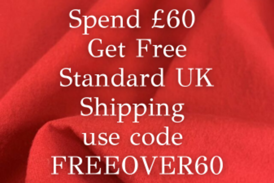 Free shipping over £60