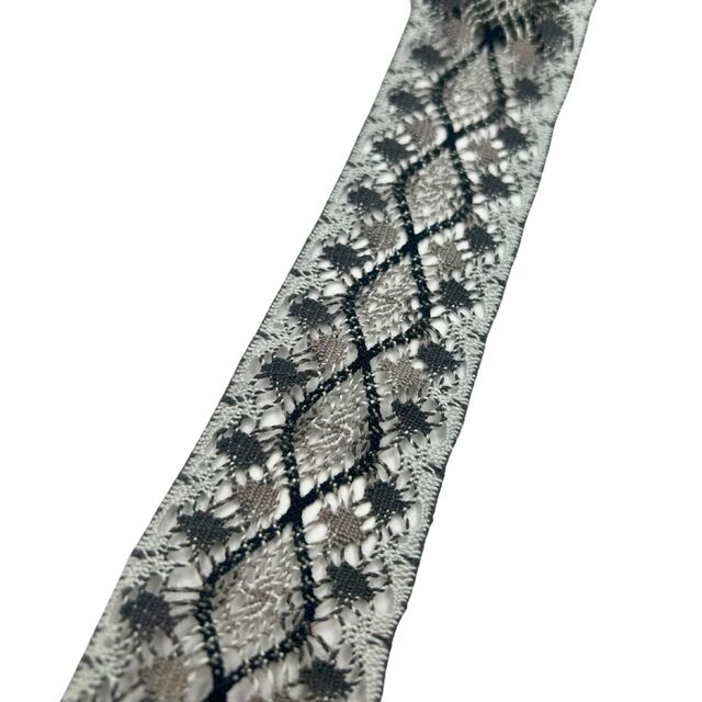 Crochet Ribbon - Grey