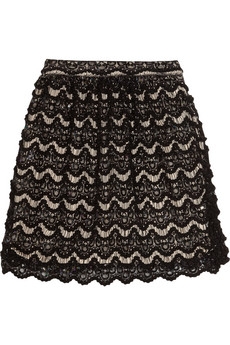Lace skirt_black