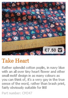 Heart Cotton Fabric
