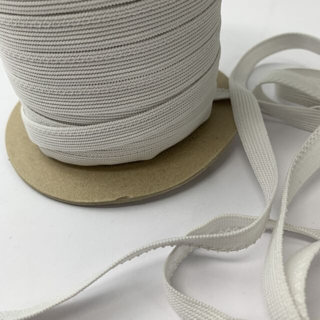 Soft Knitted Knicker Elastic - White (12mm)