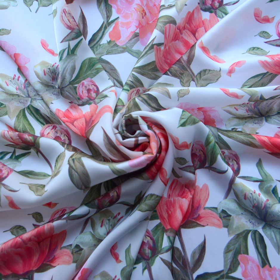 silky floral dress