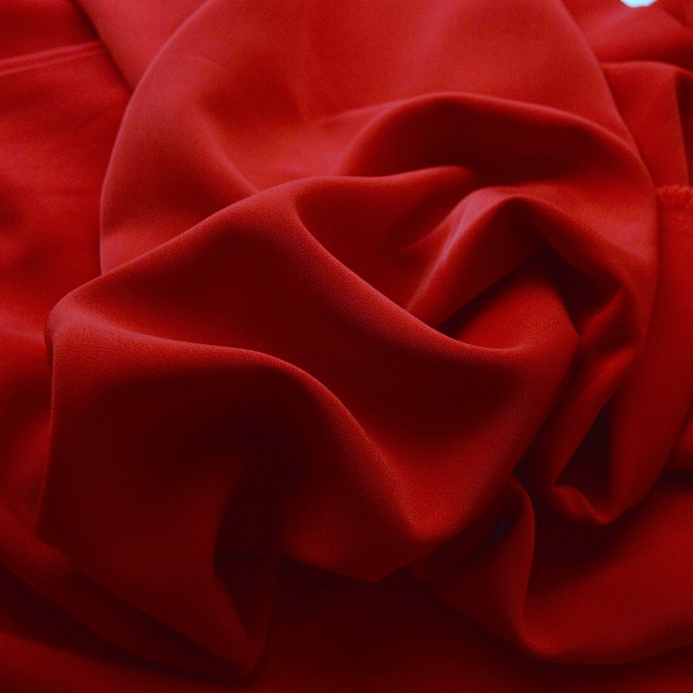Red Lightweight Crepe Scuba Fabric 150 Cm