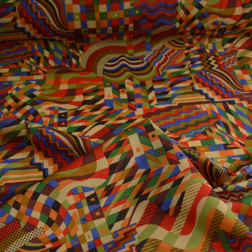 Abstract shop cotton fabric