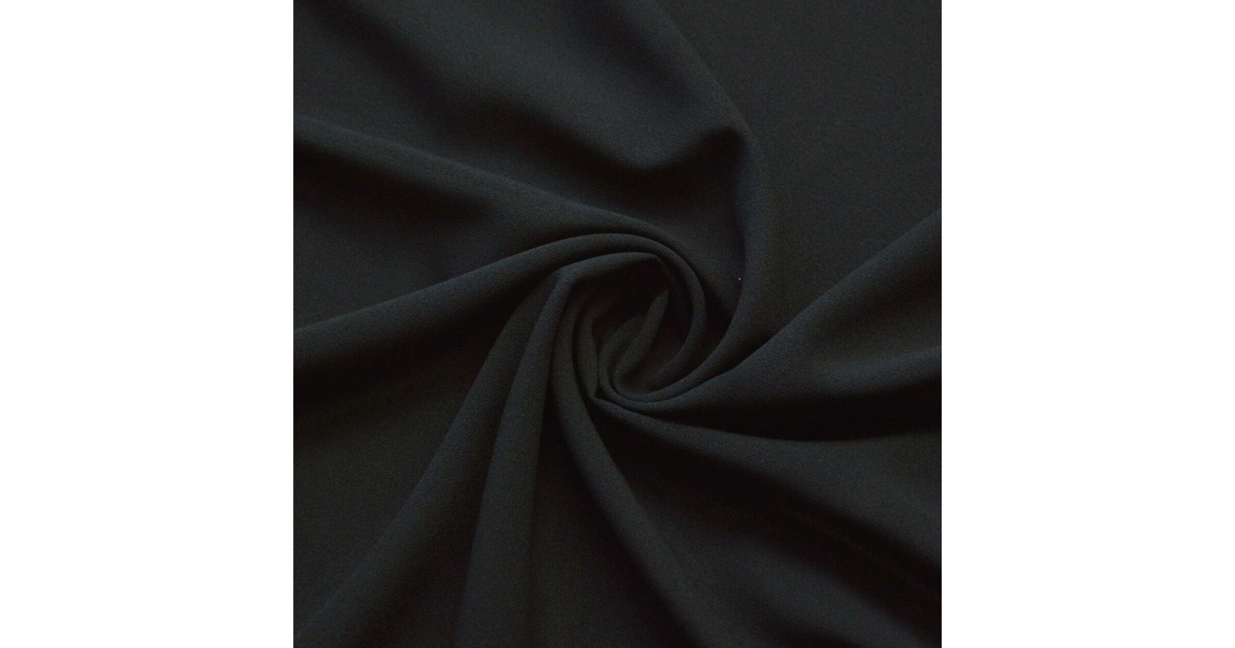 Polyester Lightweight Georgette Dress Fabric Black