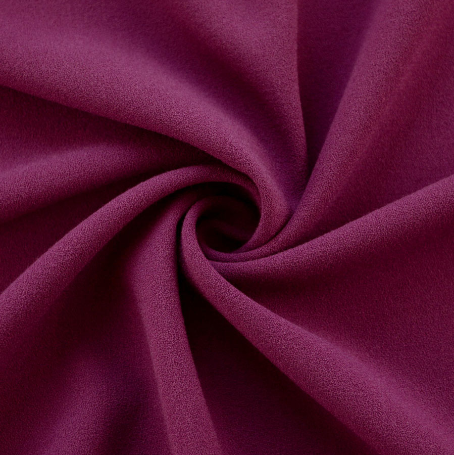 Plum Stretch Crepe Dress Fabric