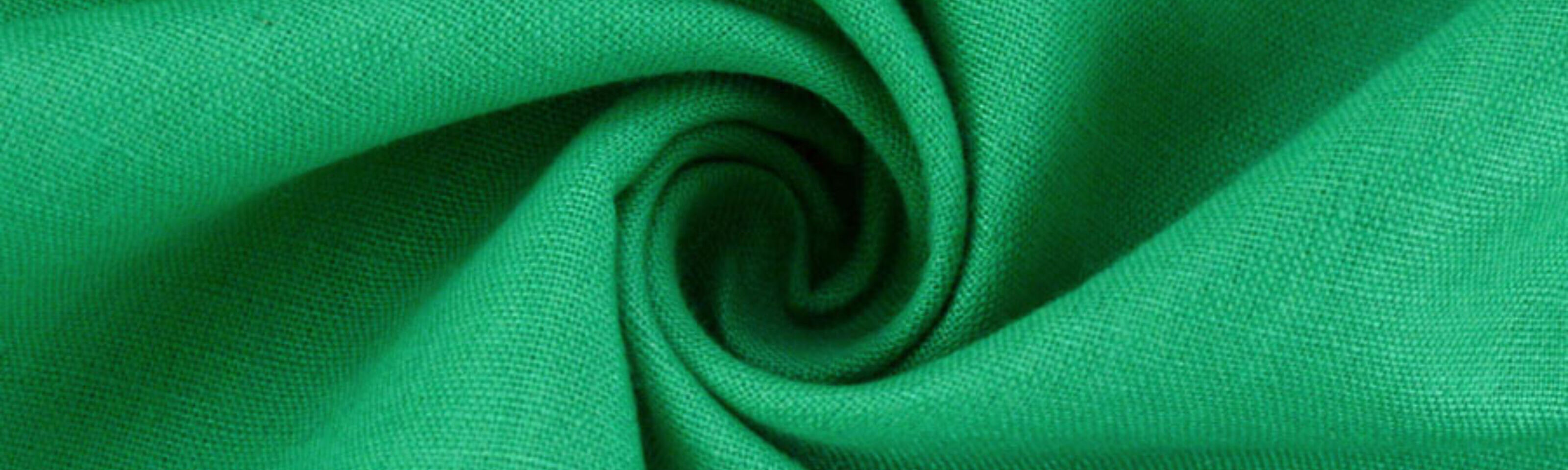 Linen Chambray - Emerald - Linen Chambray In Green Colour CUD
