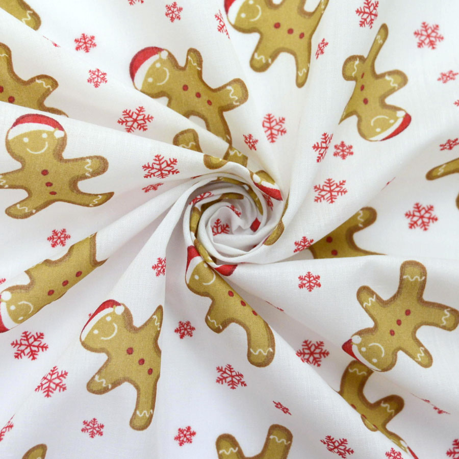 Men Polycotton Fabric FREE POST * NOVELTY Christmas Gingerbread Man